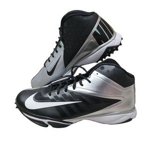 Nike Vapor Football Turf Shoes Cleats Men's Size 14.5 Black Silver 527879-010